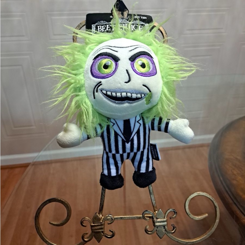 - Brand New Fetch Beetlejuice Dog Toy With Squeaker 8”